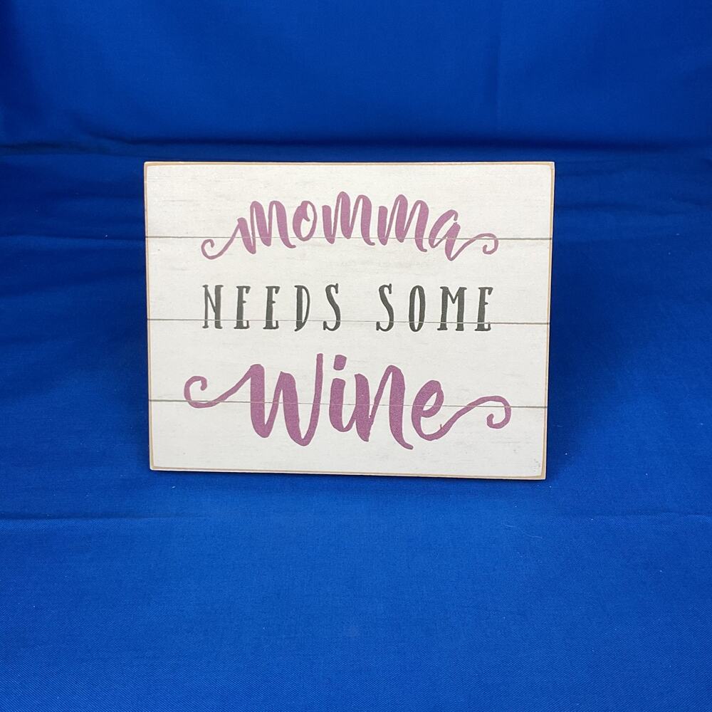 Inhale Exhale Wood Sign - Rustic Grey Farmhouse Decor - Minimalist Shelf Sitter